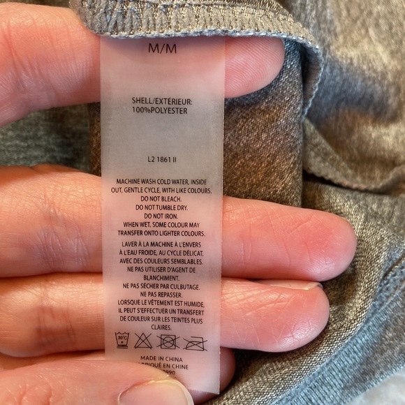 NWT Iris & Ink Topwear Heathered Grey Pocket Tee sz M - Picture 8 of 9